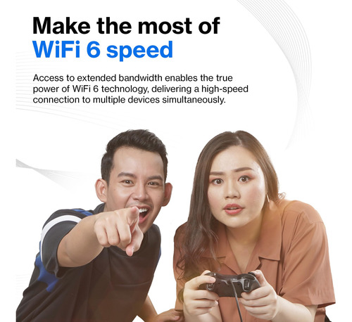 Router Wi-fi 6 Linksys Ax1800 E7350 De Doble Banda De 1,8 Gb