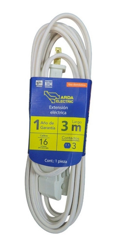 Extensión Eléctrica Arda Uso Domestico 3 Mts