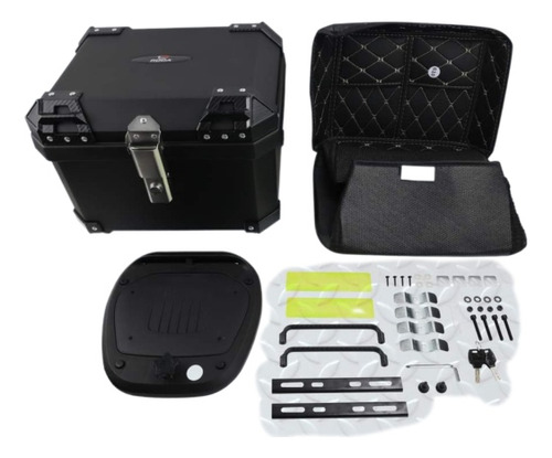 Caja, Top Case Para, Maletero , Baul Para  Moto 45l Negro