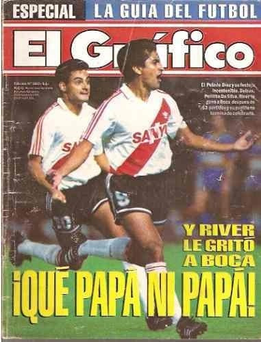 River 1 Boca 1 / El Grafico 3828 / 1993 / La Guía Del Futbol