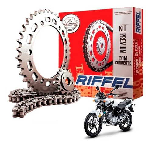 Kit Transmision Riffel Yamaha Ybr 125 Completo 14/45 Sti