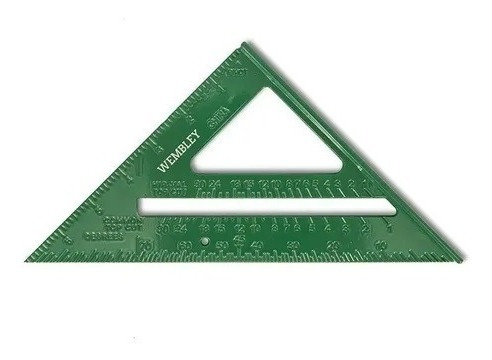 Imagen 2 de 6 de Escuadra Multiangulo Con Sombrero Aluminio 7 Wembley 7648