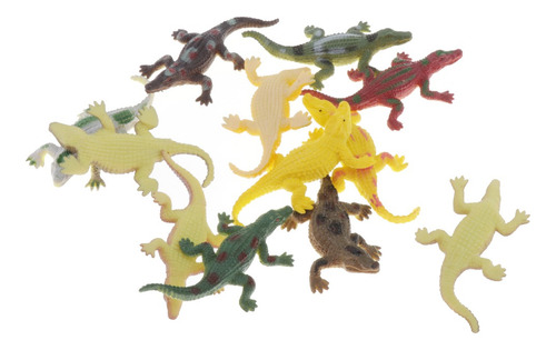 Figuras De Juguete De Animales Cocodrilo 12pieza
