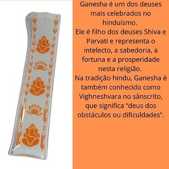 Imagem 2 de 4 de Incensário Ganesha Canaleta 23cm Removedor De Obstáculos