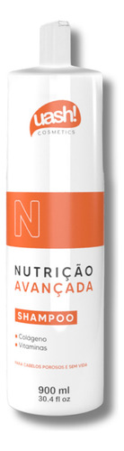 Shampoo Uash Nutrição Avançada 900ml Colageno E Vitaminas