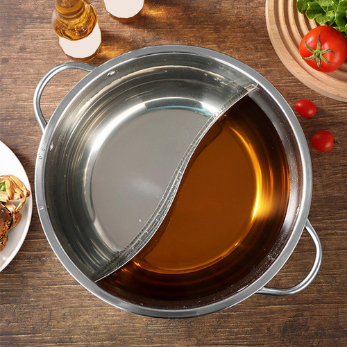 Pote Com Divisor Ramen Fogão Dois Sabores Panela De Sopa