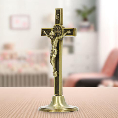 Parede De Crucifixo Católica Feita À Mão Em Liga De Zinco Ve