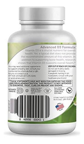 Zahler Vitamina D3 5.000 Ui, Vitamina D Que Suporta Os Dent