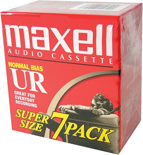 Maxell Ur-90 en Blanco Cinta De Casete De Audio  7 p.