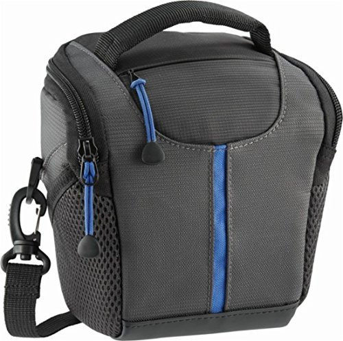 Bolso Bandolera Para Camara Color Azul Gris Oscuro