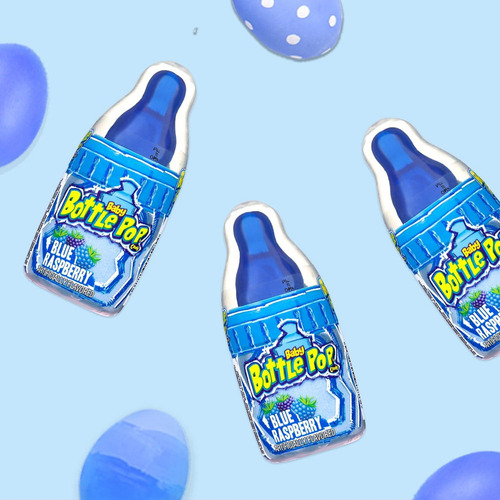 Chupetines Baby Bottle Pop Colorfest Azul 10 Unidades