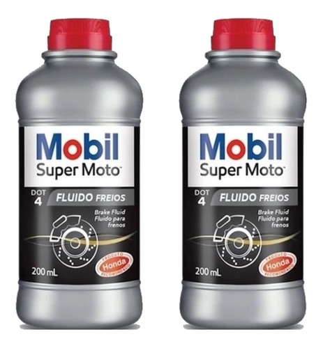 Fluído Para Freio Dot 4 Sintético Super Moto Mobil 400ml 