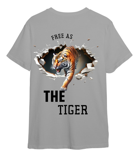 Remera Free As A Tiger White I Edición Limitada