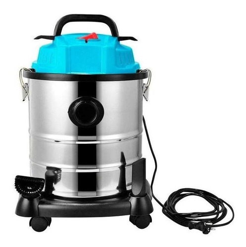 Imagen 1 de 6 de Aspiradora Industrial Nappo 1400w Acero 20l Agua Y Polvo Loi Color Acero inoxidable