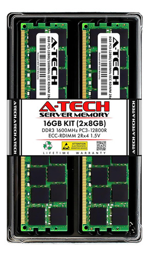 Kit A-tech De 16 Gb (2 X 8 Gb) Ddr3 1600 Mhz Pc3-12800r Ecc