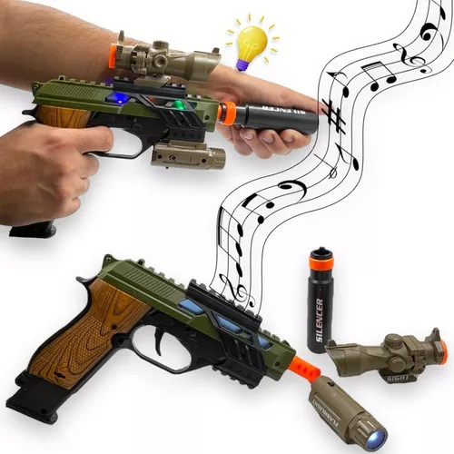 Lança Dardos Estilo Nerf Arminha De Brinquedo Divertida