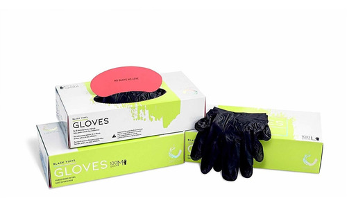 Colortrak Disposable Powder Free Vinyl Gloves (200 Pack) Sin