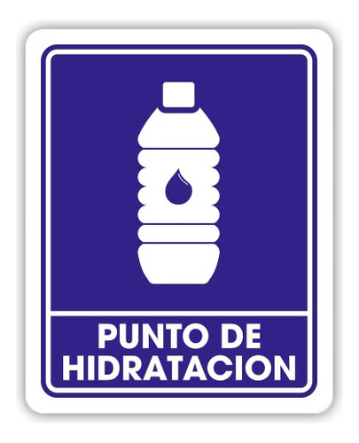 Señalamiento Punto De Hidratación 30x40