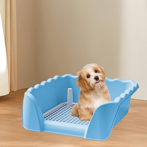 Bandeja Para Orinal De Entrenamiento Para Perros, Cerca Azul