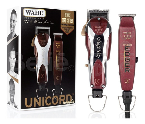 Imagen 1 de 6 de Wahl Unicord Combo 5 Stars Cortadora Terminadora De Cabello Profesional Especial Estéticas Y Barbers