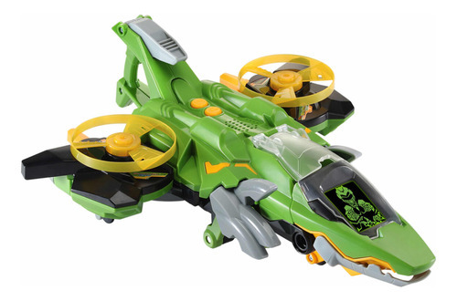 Robot Rotor Tericinosaurio Avión De Combate Vtech 2 En 1 Color Verde