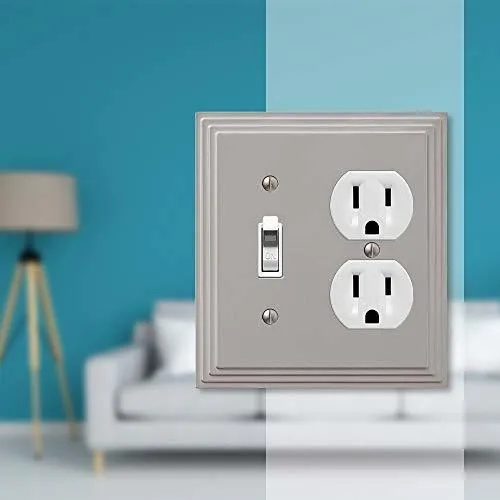Amerelle Steps Single Toggle-single Duplex - Placa De Pared
