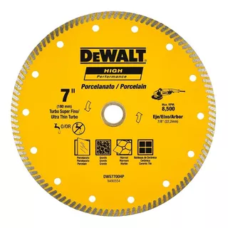 Disco Diamantado 7 Ultra Fino Turbo (180 X 1.6mm) Dewalt