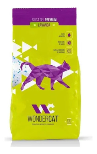 Piedras Sanitarias Silica Gel Wondercat Lavanda X 3,8 Lts 