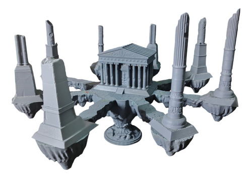 Caballeros Del Zodiaco Templo De Poseidón Atlántida Diorama