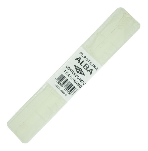 Plastilina Alba Blanca 1 Kilo Profesional