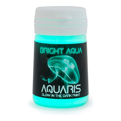 Pintura Que Brilla En La Oscuridad Bright Aqua (aquaris)