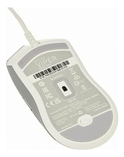 Razer Viper Mouse Ambidiestro Ultraligero Con Cable Para Color Blanco (mercury White)