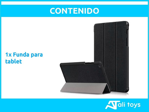 Funda Smart Cuero Pu Para Tablet Samsung Tab A7 T500 T505 Color Negro