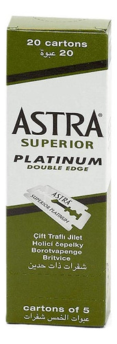 Lâminas De Barbear De Segurança Astra Platinum Double Edge 1