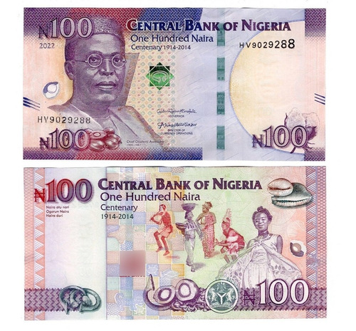 Nigeria - Billete 100 Naira 2022 - Unc