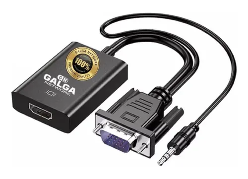 Cable Adaptador Conversor Vga A Hdmi Full Hd + Audio + Usb