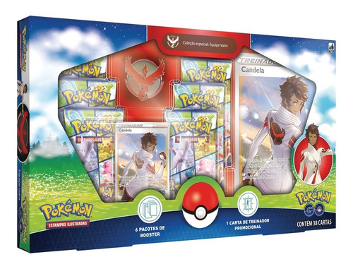 Box Coleção Especial Pokémon Go Equipe Valor 31343 - Copag