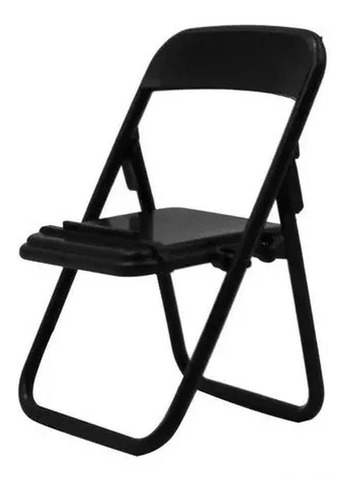 3 Soporte Negro Porta Celular Mini Silla Plegable Telefono