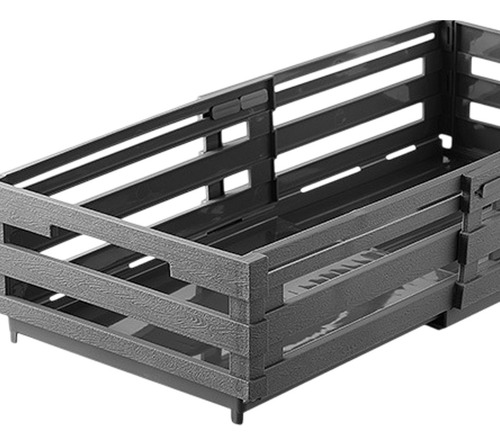 Cesta De Almacenamiento Organizadora De Armario, Gris