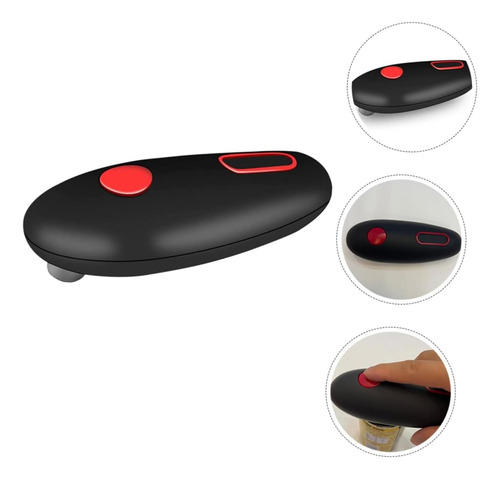 Abrelatas Eléctrico, Abrelatas Con Pilas Para Personas Y De Rojo.