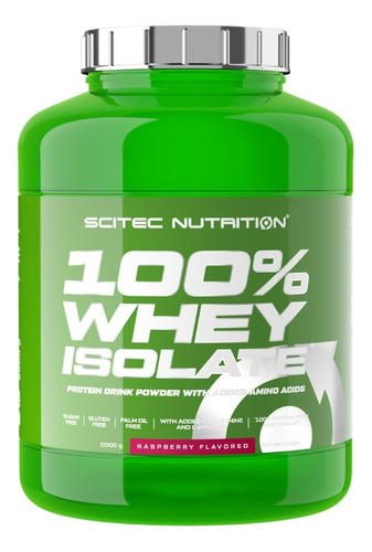 Proteina 100% Whey Isolate 80 Sv Frambuesa -scitec Nutrition