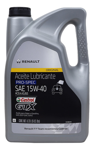 Aceite 15w40 Galón Renault Castrol 7711943698++