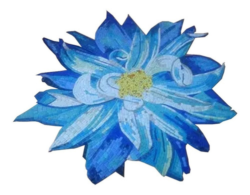 Imagen 1 de 10 de Mosaico Flor Dalia De 1.00 Mt. De Diametro Para Alberca O