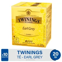 Comprar Te Twinings Earl Grey Negro Caja X10 Saquitos 20g Infusiones