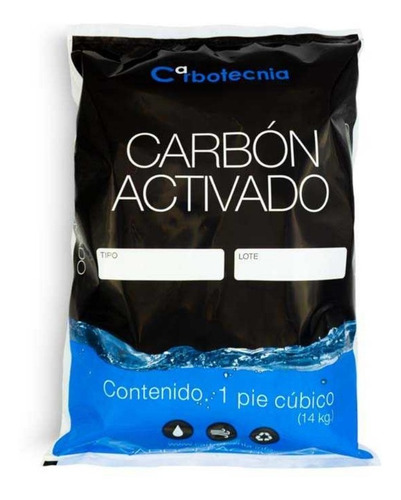 Carbón Activado Concha De Coco 1 Ft3 Para Filtros De Agua