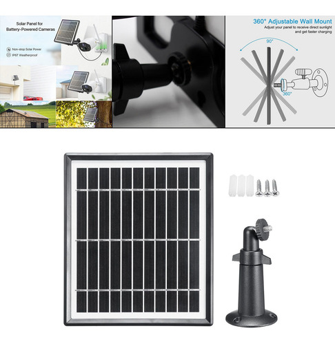 Imagen 6 de 12 de Cargador De Batería De Panel Solar De 50w 12v Con Soporte