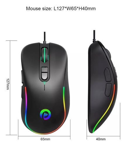 Mouse Generic Negro Con Cable Usb