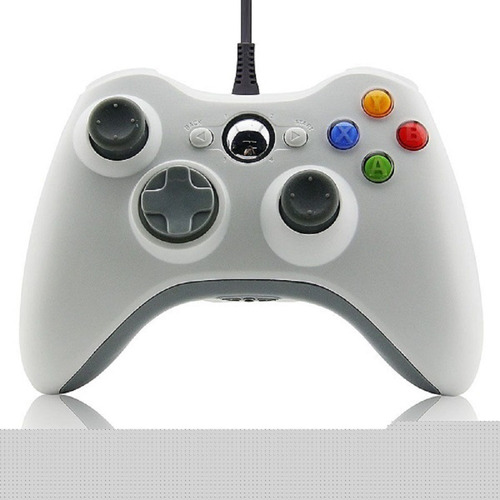 Control Generico Compatible Con Xbox 360 Alambrico Blanco