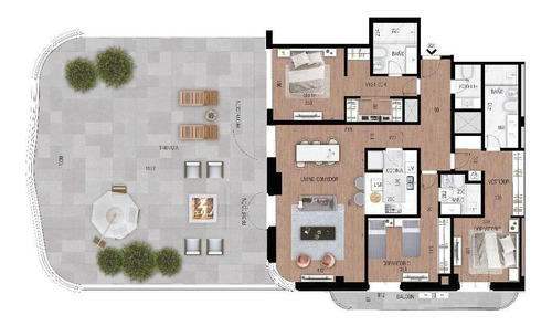 Imagen 3 de 11 de Venta Apartamento - Carrasco - Tres Dormitorios - A Estrenar - Bilú Riviera