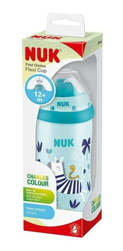 Imagen 4 de 7 de Vaso Nuk Flexi Cup 300ml Con Efecto Camaleon Sorbete +12m